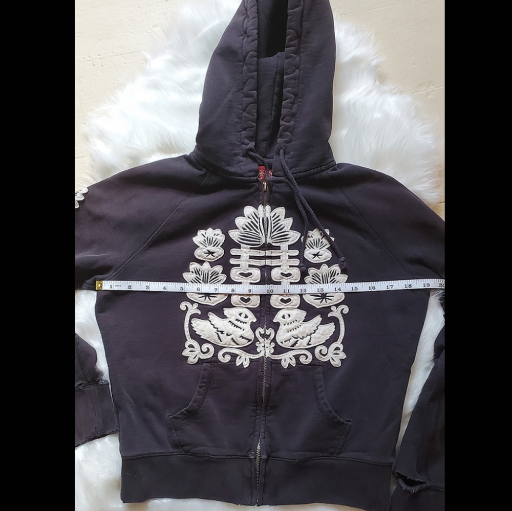 Vintage Lucky Brand Zipup Sweatshirt - Picture 7 of 9